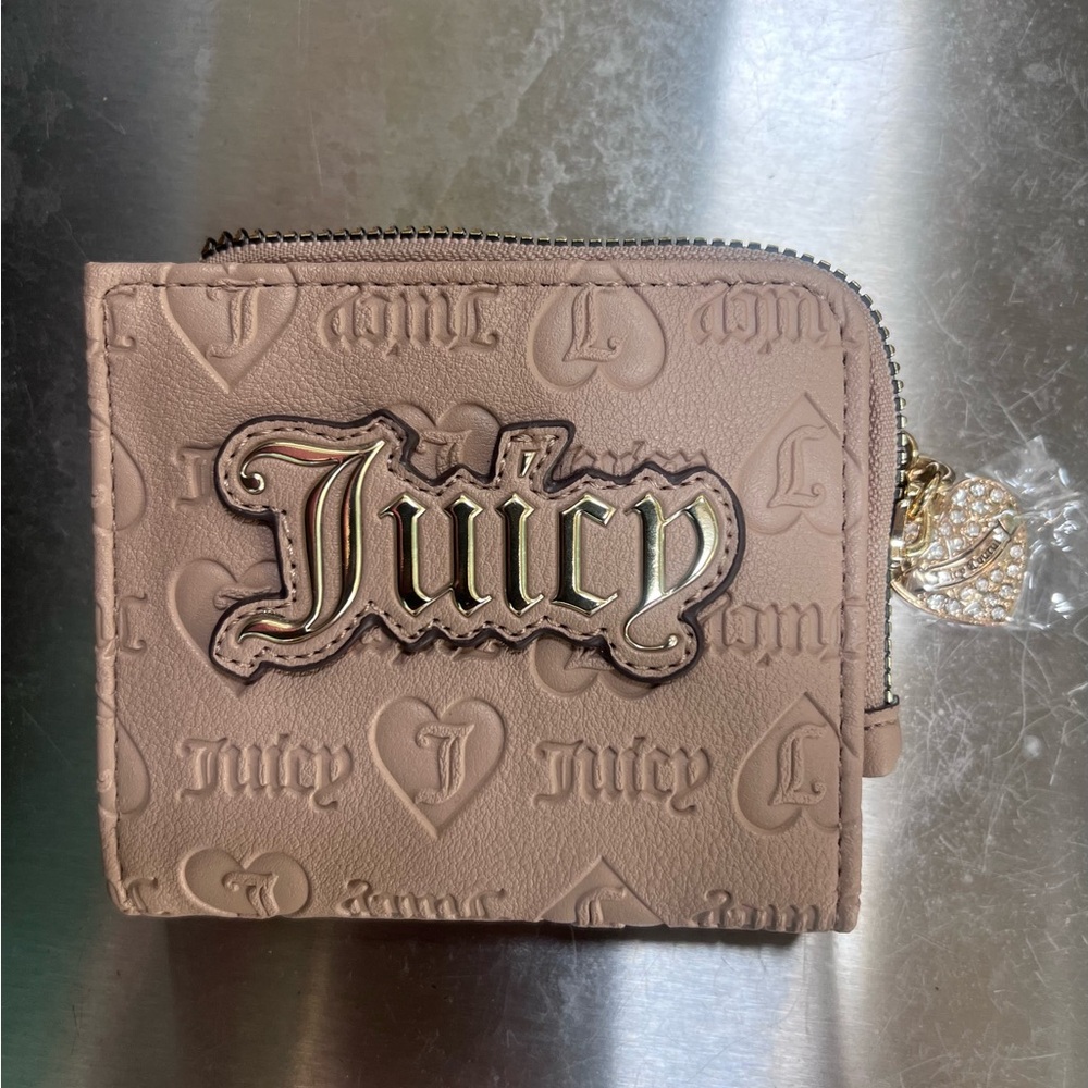 Juicy Couture Beige Embossed Wallet